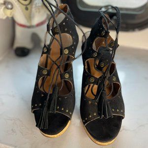 Sexy Suede Platform Sandals